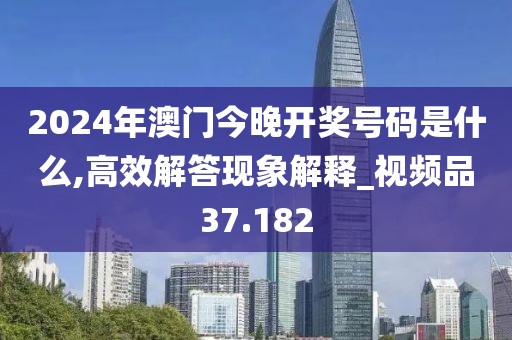 2024年澳門今晚開獎號碼是什么,高效解答現(xiàn)象解釋_視頻品37.182