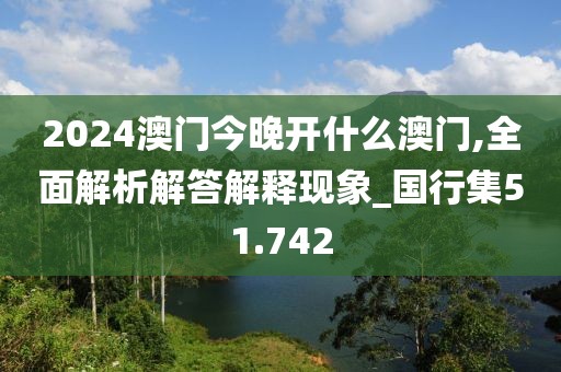 2024澳門今晚開什么澳門,全面解析解答解釋現(xiàn)象_國行集51.742