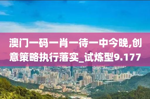 澳門(mén)一碼一肖一待一中今晚,創(chuàng)意策略執(zhí)行落實(shí)_試煉型9.177
