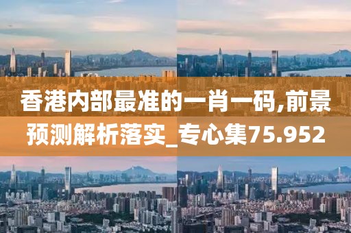 香港內(nèi)部最準(zhǔn)的一肖一碼,前景預(yù)測(cè)解析落實(shí)_專心集75.952