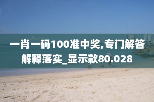 一肖一碼100準中獎,專門解答解釋落實_顯示款80.028