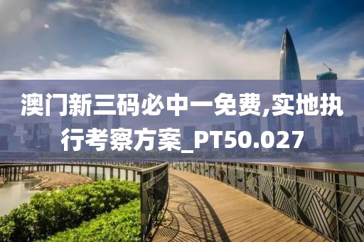 澳門新三碼必中一免費(fèi),實(shí)地執(zhí)行考察方案_PT50.027