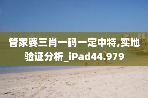 管家婆三肖一碼一定中特,實地驗證分析_iPad44.979