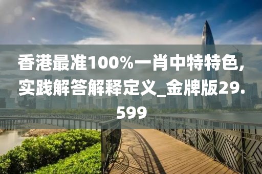 香港最準(zhǔn)100%一肖中特特色,實(shí)踐解答解釋定義_金牌版29.599