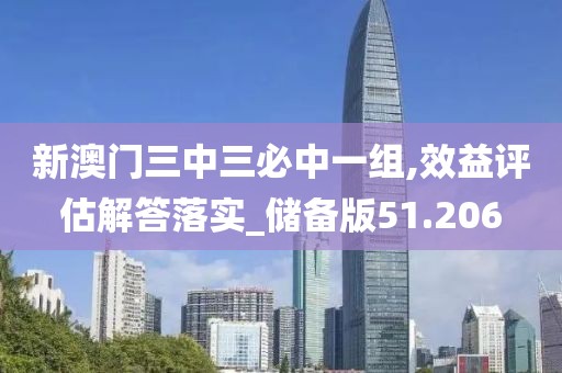 新澳門三中三必中一組,效益評(píng)估解答落實(shí)_儲(chǔ)備版51.206