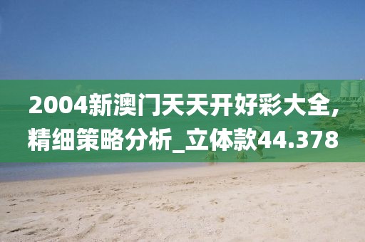 2004新澳門天天開好彩大全,精細策略分析_立體款44.378
