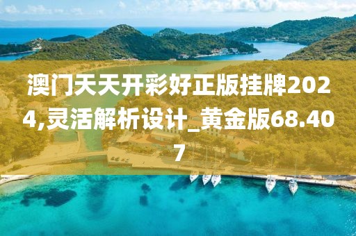 澳門天天開(kāi)彩好正版掛牌2024,靈活解析設(shè)計(jì)_黃金版68.407