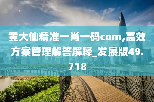 黃大仙精準一肖一碼com,高效方案管理解答解釋_發(fā)展版49.718
