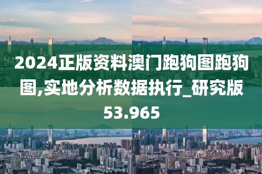 2024正版資料澳門跑狗圖跑狗圖,實地分析數(shù)據(jù)執(zhí)行_研究版53.965