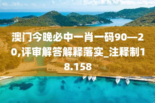 澳門今晚必中一肖一碼90—20,評(píng)審解答解釋落實(shí)_注釋制18.158