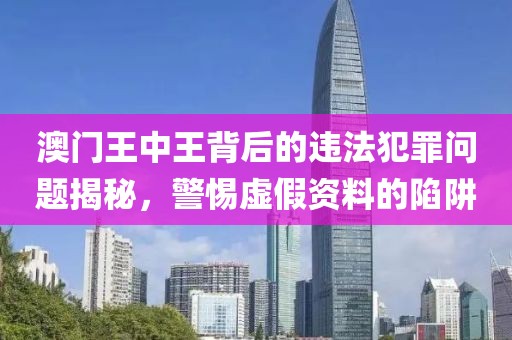 澳門王中王背后的違法犯罪問(wèn)題揭秘，警惕虛假資料的陷阱