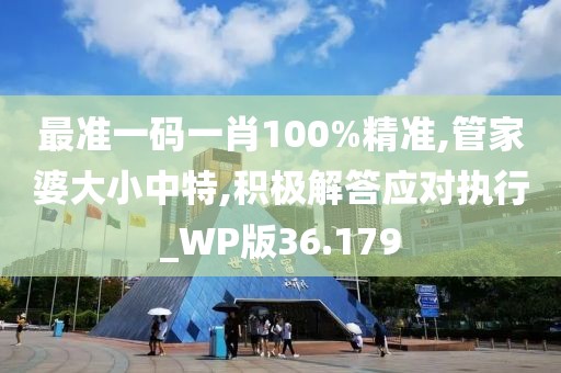 最準(zhǔn)一碼一肖100%精準(zhǔn),管家婆大小中特,積極解答應(yīng)對(duì)執(zhí)行_WP版36.179