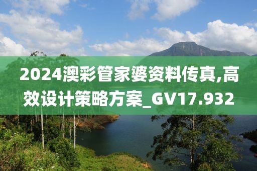 2024澳彩管家婆資料傳真,高效設計策略方案_GV17.932