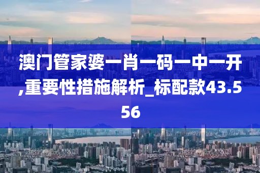 澳門管家婆一肖一碼一中一開,重要性措施解析_標(biāo)配款43.556