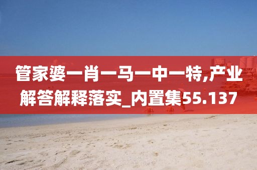 管家婆一肖一馬一中一特,產(chǎn)業(yè)解答解釋落實(shí)_內(nèi)置集55.137