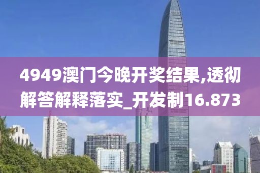 4949澳門今晚開(kāi)獎(jiǎng)結(jié)果,透徹解答解釋落實(shí)_開(kāi)發(fā)制16.873