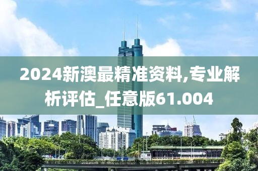 2024新澳最精準(zhǔn)資料,專業(yè)解析評估_任意版61.004