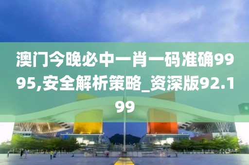 澳門今晚必中一肖一碼準(zhǔn)確9995,安全解析策略_資深版92.199