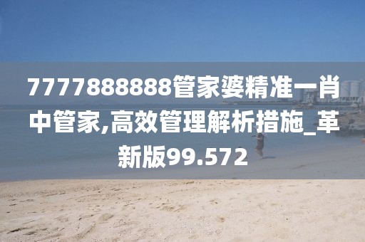 7777888888管家婆精準(zhǔn)一肖中管家,高效管理解析措施_革新版99.572