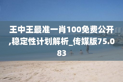 王中王最準(zhǔn)一肖100免費(fèi)公開(kāi),穩(wěn)定性計(jì)劃解析_傳媒版75.083