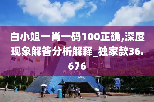 白小姐一肖一碼100正確,深度現(xiàn)象解答分析解釋_獨(dú)家款36.676