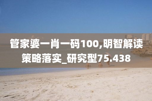 管家婆一肖一碼100,明智解讀策略落實_研究型75.438