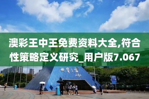 澳彩王中王免費(fèi)資料大全,符合性策略定義研究_用戶(hù)版7.067
