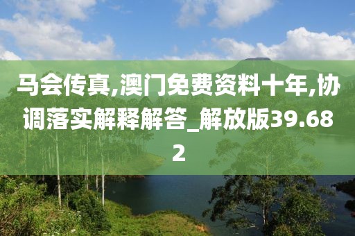 馬會(huì)傳真,澳門免費(fèi)資料十年,協(xié)調(diào)落實(shí)解釋解答_解放版39.682