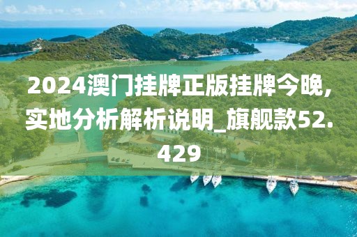 2024澳門掛牌正版掛牌今晚,實地分析解析說明_旗艦款52.429