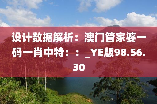設(shè)計(jì)數(shù)據(jù)解析：澳門管家婆一碼一肖中特：：_YE版98.56.30