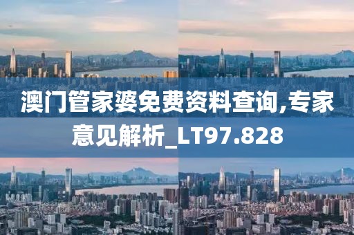 澳門管家婆免費(fèi)資料查詢,專家意見解析_LT97.828