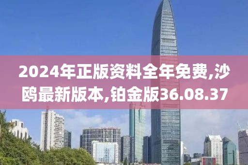 2024年正版資料全年免費,沙鷗最新版本,鉑金版36.08.37