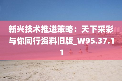 新興技術(shù)推進(jìn)策略：天下采彩與你同行資料舊版_W95.37.11