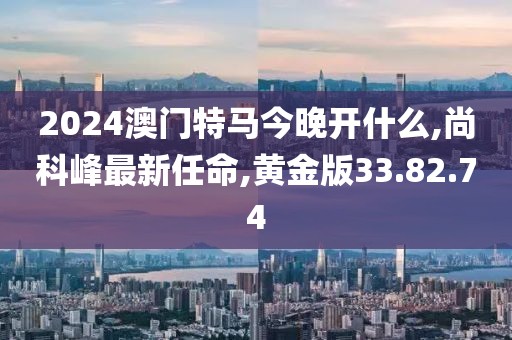 2024澳門特馬今晚開什么,尚科峰最新任命,黃金版33.82.74