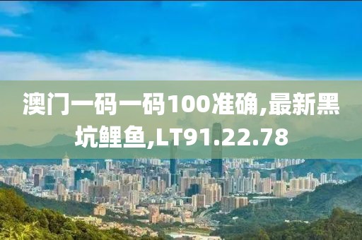 澳門一碼一碼100準(zhǔn)確,最新黑坑鯉魚,LT91.22.78