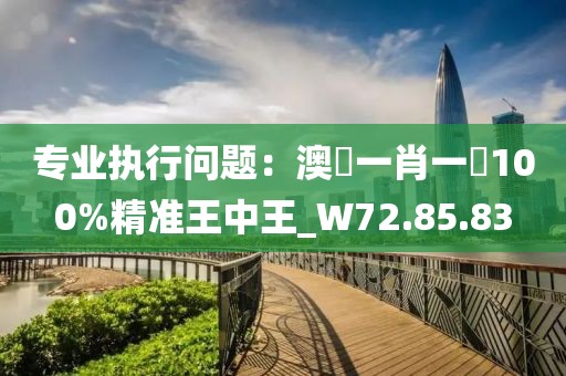 專業(yè)執(zhí)行問題：澳門一肖一碼100%精準(zhǔn)王中王_W72.85.83
