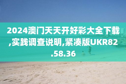 2024澳門天天開好彩大全下載,實踐調(diào)查說明,緊湊版UKR82.58.36