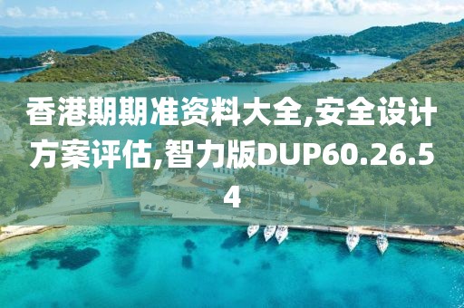 香港期期準(zhǔn)資料大全,安全設(shè)計(jì)方案評(píng)估,智力版DUP60.26.54