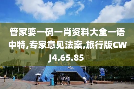 管家婆一碼一肖資料大全一語(yǔ)中特,專家意見(jiàn)法案,旅行版CWJ4.65.85