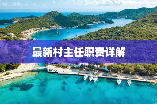 最新村主任職責(zé)詳解