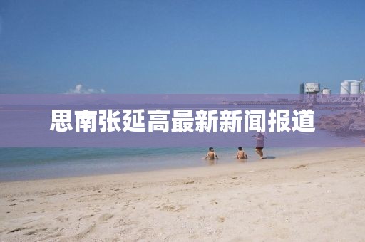 思南張延高最新新聞報(bào)道