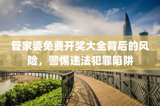 管家婆免費(fèi)開獎(jiǎng)大全背后的風(fēng)險(xiǎn)，警惕違法犯罪陷阱