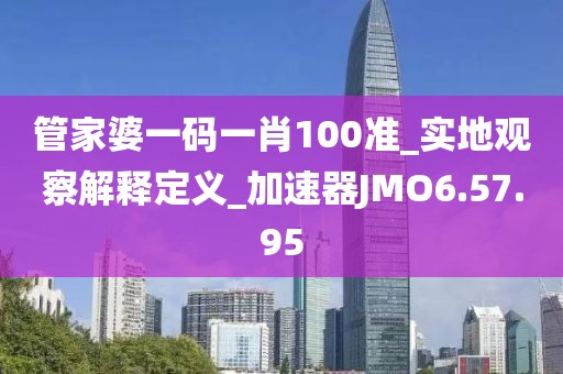 管家婆一碼一肖100準_實地觀察解釋定義_加速器JMO6.57.95