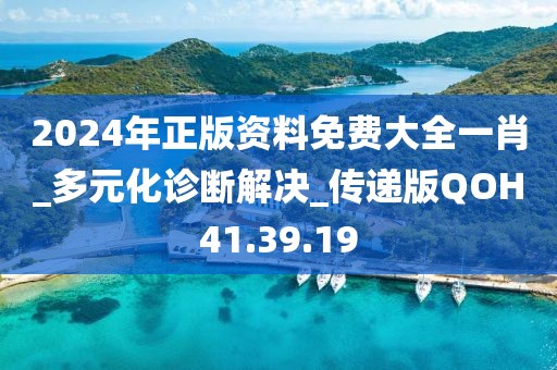 2024年正版資料免費(fèi)大全一肖_多元化診斷解決_傳遞版QOH41.39.19
