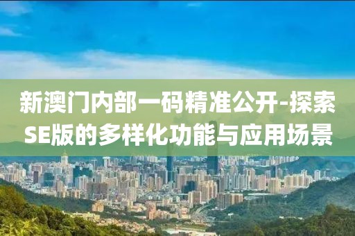 新澳門內(nèi)部一碼精準(zhǔn)公開-探索SE版的多樣化功能與應(yīng)用場景