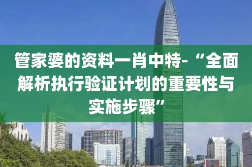 管家婆的資料一肖中特-“全面解析執(zhí)行驗(yàn)證計(jì)劃的重要性與實(shí)施步驟”