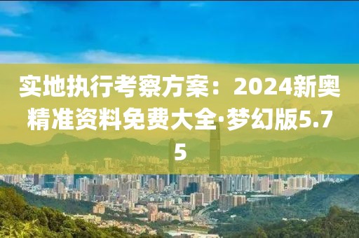 實(shí)地執(zhí)行考察方案：2024新奧精準(zhǔn)資料免費(fèi)大全·夢幻版5.75