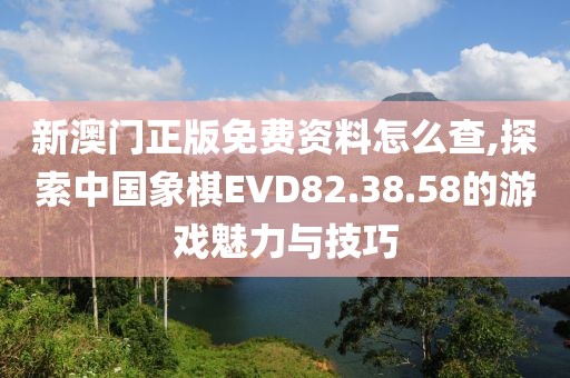 新澳門正版免費資料怎么查,探索中國象棋EVD82.38.58的游戲魅力與技巧