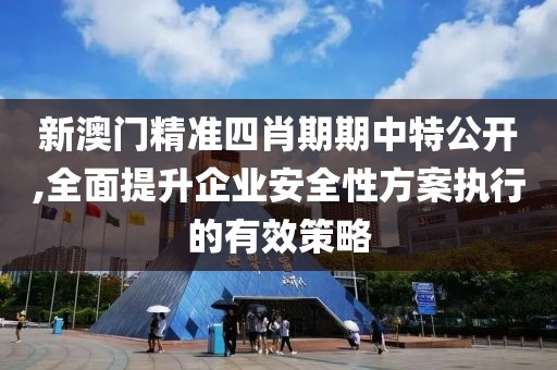 新澳門精準四肖期期中特公開,全面提升企業(yè)安全性方案執(zhí)行的有效策略