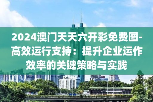 2024澳門天天六開彩免費(fèi)圖-高效運(yùn)行支持：提升企業(yè)運(yùn)作效率的關(guān)鍵策略與實(shí)踐